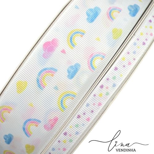 Fita Yama Aquarela Arco-íris - VENDINHA LINA