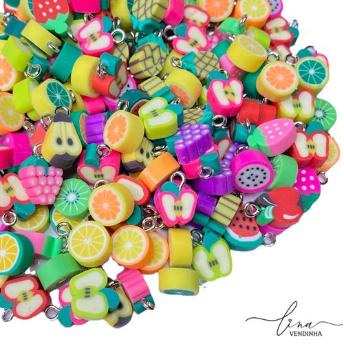 Pingentes Frutas De Fimo (10Uni.) - VENDINHA LINA