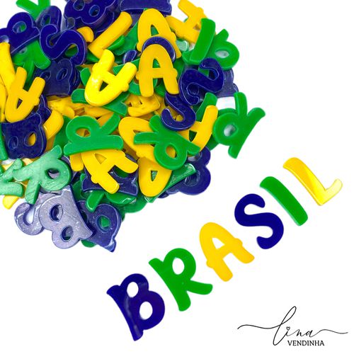Kit Letras Brasil Acrílico - VENDINHA LINA