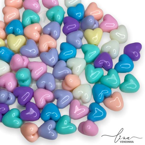 Contas Coração Diversas - VENDINHA LINA