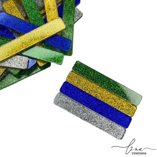 Kit Placa Brasil Acrílico 6CM (4Uni.) - VENDINHA LINA