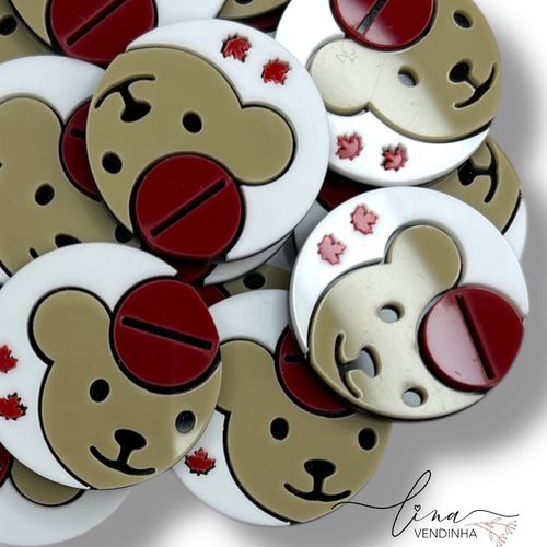 Boton Maple Bear (2Uni.) - VENDINHA LINA