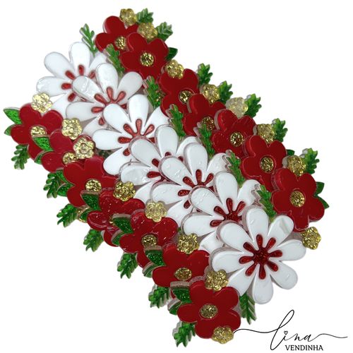 Flor Tripa Acrílico (7CM) (2Uni.) - VENDINHA LINA