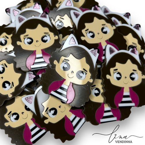 Gabby Rostinho Acrílico (7CM) (2Uni.) - VENDINHA LINA