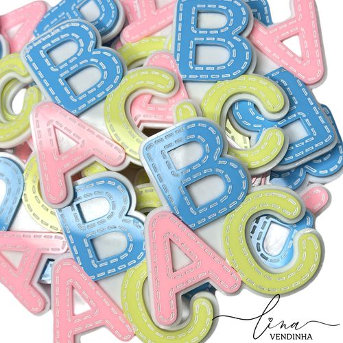 ABC Triplo Pespontado Acrílico (8CM) (2Uni.) - VENDINHA LINA