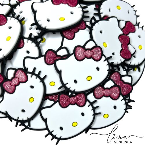 Hello Kitty Glitter Emborrachada (2Uni.) - VENDINHA LINA