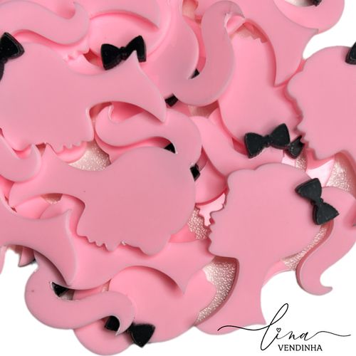 Silhueta Barbie Acrílico 4CM (2Uni.) - VENDINHA LINA