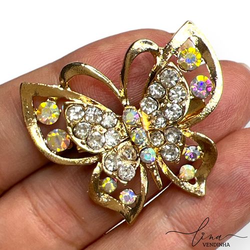 Borboleta Strass (2Uni.) - VENDINHA LINA