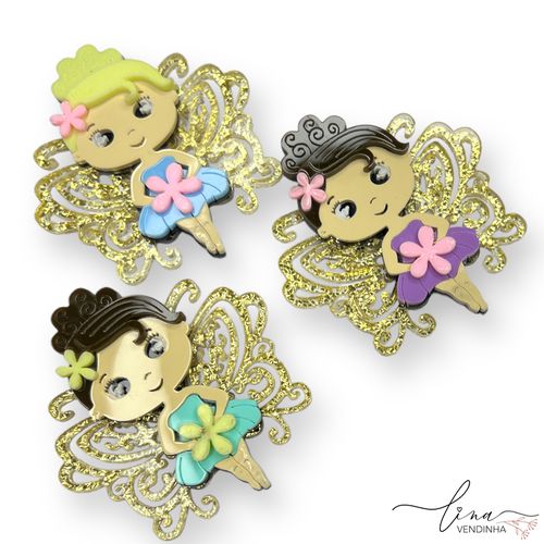 Fadinha Acrílico (7CM) (2Uni.) - VENDINHA LINA