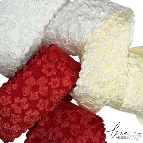 Fita Relevo Flor (38mm) - VENDINHA LINA