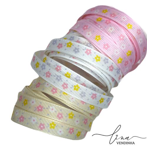 Fita Yama Flores (10MM) - VENDINHA LINA