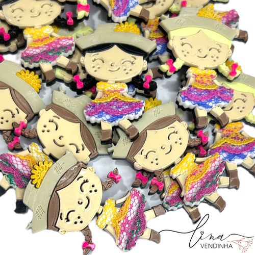 Bonequinha Caipira Renda 5CM (2Uni.) - VENDINHA LINA