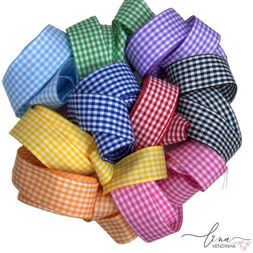 Fita Xadrezinha Importada (22MM) - VENDINHA LINA