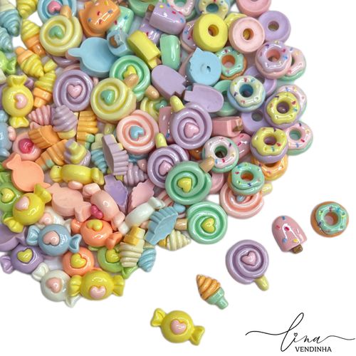 Mini Apliques Doces Resina (6Uni.) - VENDINHA LINA