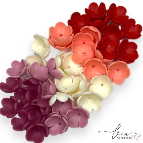 Mini Flor Porcelana (4Uni.) - VENDINHA LINA