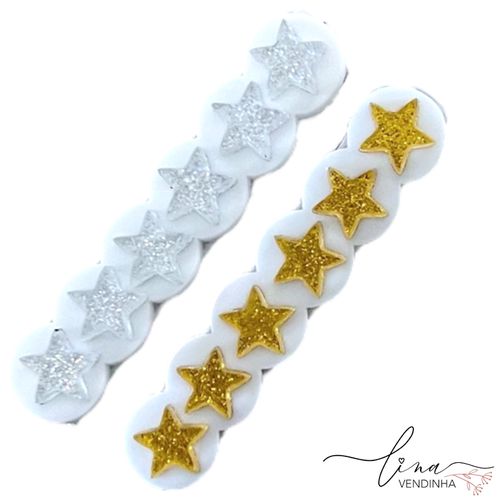 Placa Nuvem Star Acrílico (2Uni.) - VENDINHA LINA