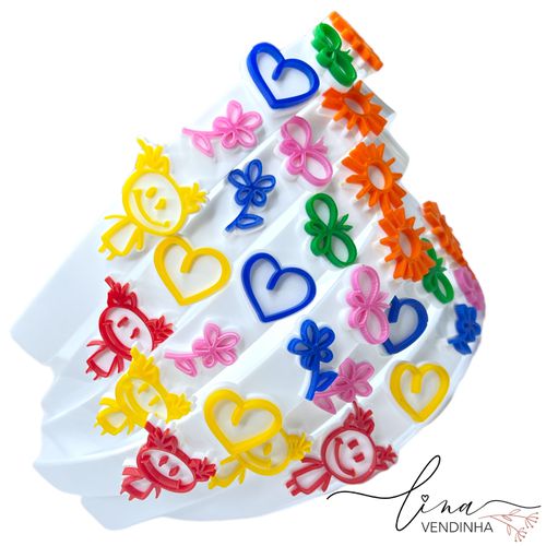 Kit Tiara Desenho Acrílica (2Uni.) - VENDINHA LINA