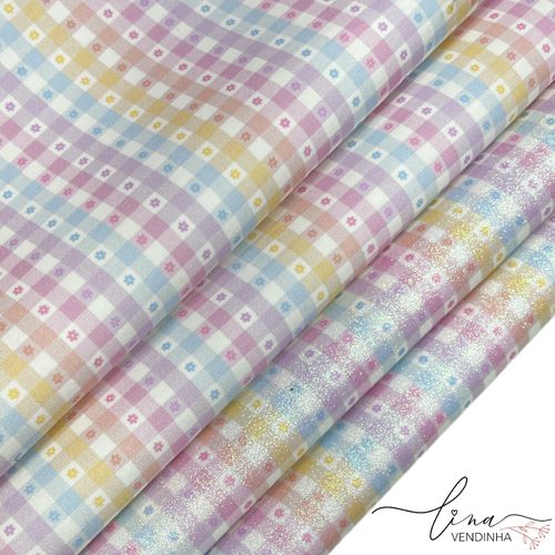 Lonita Xadrez Flor Candy - VENDINHA LINA