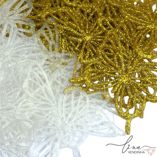 Borboleta Glitter Embor. (2Uni.) - VENDINHA LINA