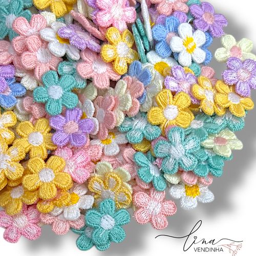 Mix Flor Bordada (8Uni.) - VENDINHA LINA