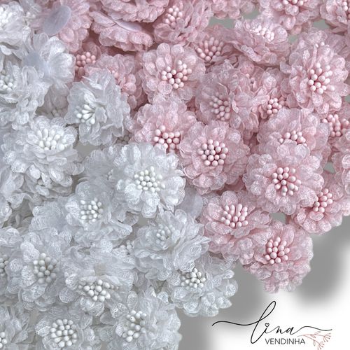 Flores Tecido Cores (2Uni) - VENDINHA LINA