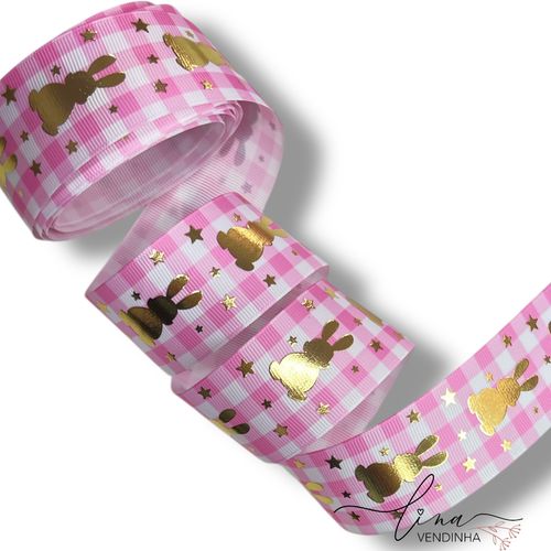 Fita Coelho Dourado 38MM - VENDINHA LINA