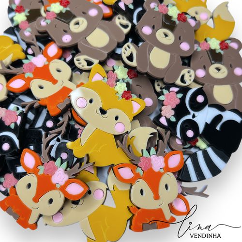 Bichinhos Inverno Acrílico 5CM (2Uni.) - VENDINHA LINA