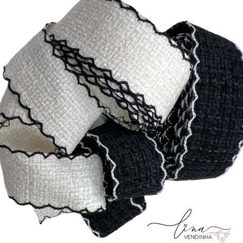 Fita Tweed Escalope (38MM) - VENDINHA LINA