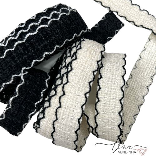 Fita Tweed Escalope (22MM) - VENDINHA LINA