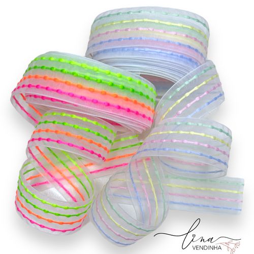Fita Organza Importada Pestonto (22MM) - VENDINHA LINA