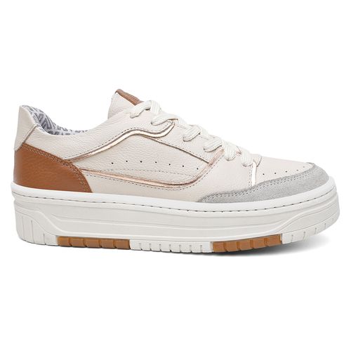 Tênis Feminino Vittal Aura OffWhite Solado Flatfor... - USE VITTAL