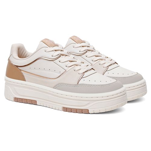 Tênis Feminino Vittal Aura OffWhite Solado Flatfor... - USE VITTAL