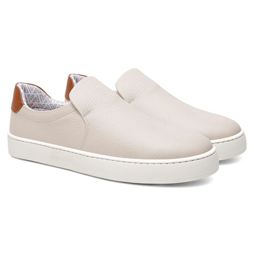 Tênis Masculino Slip On Casual Vittal em Couro Off... - USE VITTAL