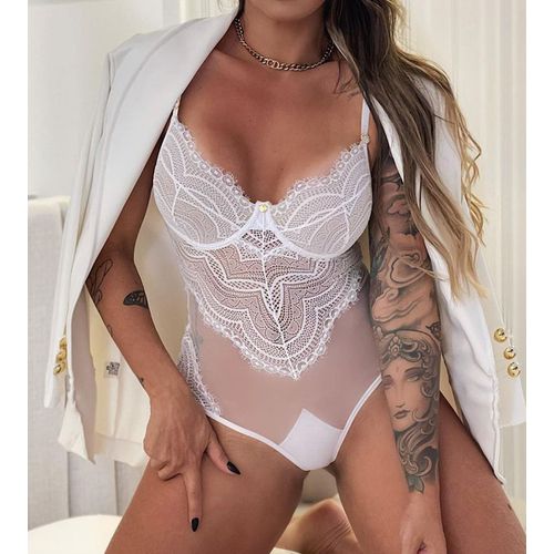 Body Grazy Branco - Viúva Negra Underwear