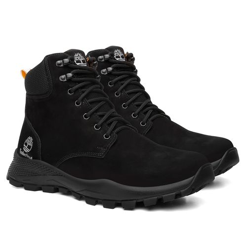 Coturno Adventure Masculino Couro Solado Reciclado Outdoor Preto PRIVATE LABEL TIMBERLAND