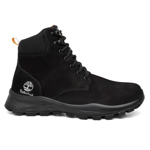 Coturno Adventure Masculino Couro Solado Reciclado Outdoor Preto PRIVATE LABEL TIMBERLAND