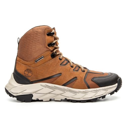 Coturno Masculino Couro Urbano Streetwear Camel Solado Reciclado PRIVATE LABEL TIMBERLAND
