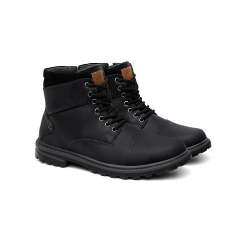 Bota Masculina VNT Nebraska Preta Couro Legitimo B... - VNTBOOTS