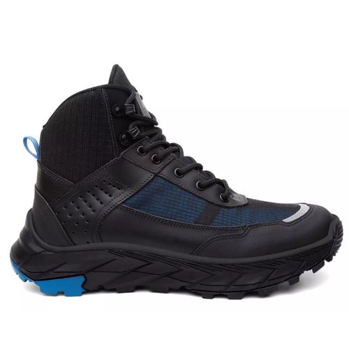 BOTA ADVENTURE MASCULINA VNT ULTRA PRETO E AZUL