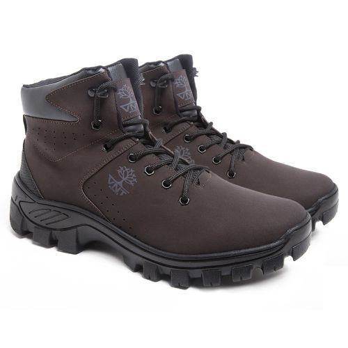 Bota Coturno VNT Masculina Adventure Original Café... - VNTBOOTS