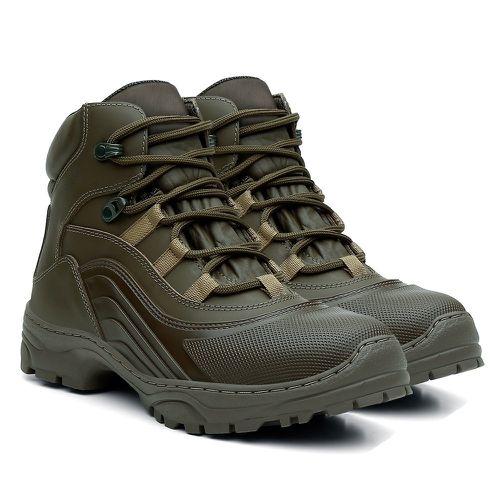 Bota Coturno Militar VNT Tática Mid Verde - 3034BO... - VNTBOOTS