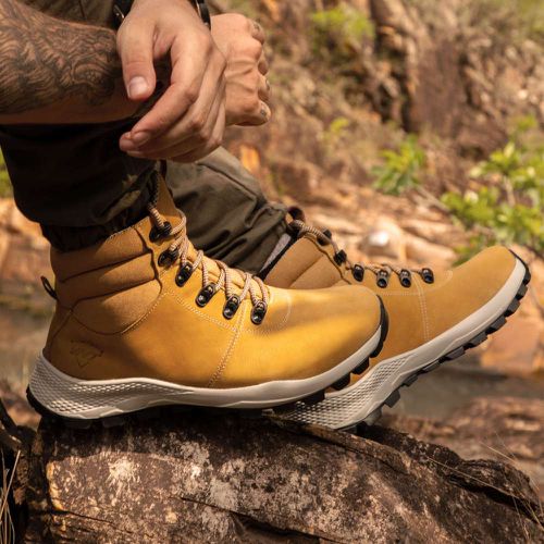 Bota Adventure Masculina VNT Broklin Yellow - 3023... - VNTBOOTS