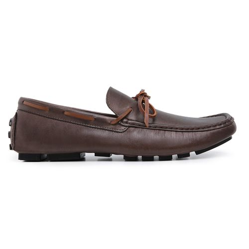 Mocassim Drive em Couro Látego Café - Heitor Lucca Shoes