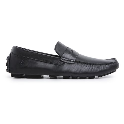 Mocassim Drive em Couro Látego Preto - Heitor Lucca Shoes