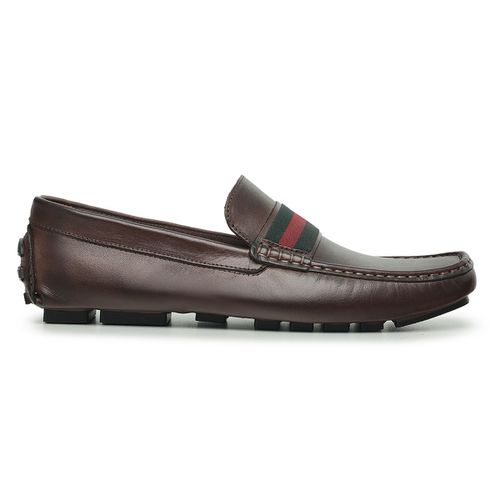 Mocassim Drive em Couro Látego Café - Heitor Lucca Shoes