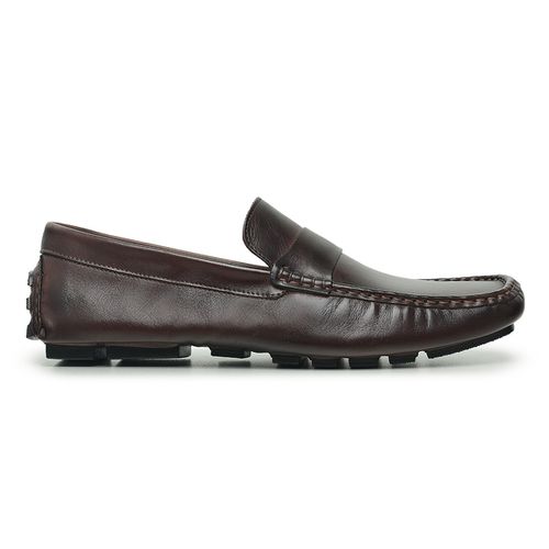 Mocassim Drive em Couro Látego Café - Heitor Lucca Shoes