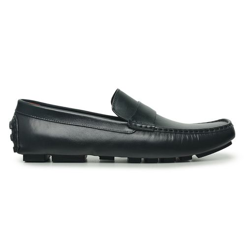 Mocassim Drive em Couro Látego Preto - Heitor Lucca Shoes