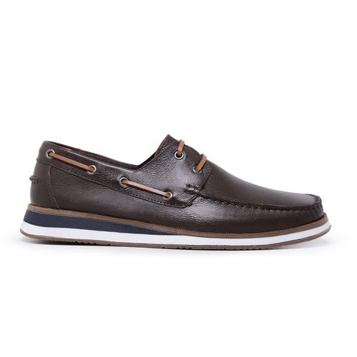 Mocassim Havai em Couro Floater Café - Heitor Lucca Shoes