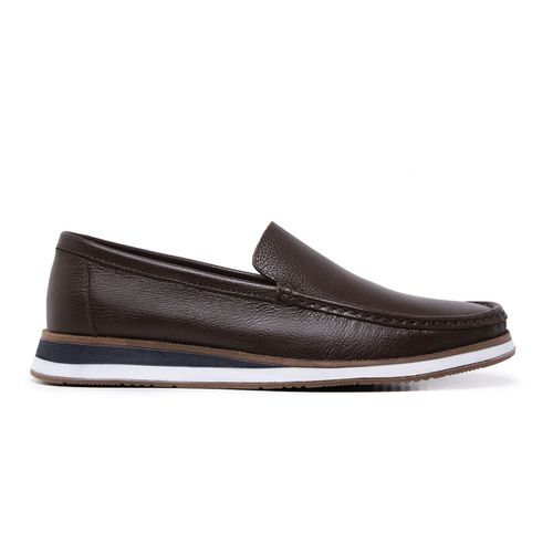 Mocassim Boston em Couro Floater Café - Heitor Lucca Shoes