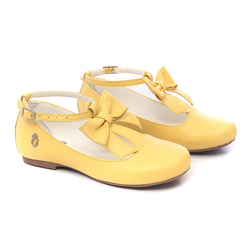 sapato infantil amarelo feminino